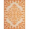 Homeroots 8 x 11 ft. Orange Medallion Indoor & Outdoor Area Rug 384756 - alternate 1